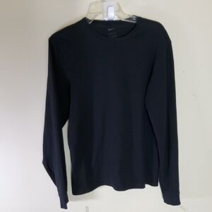 Nike Black Long Sleeve Tee Classic Crew Size S